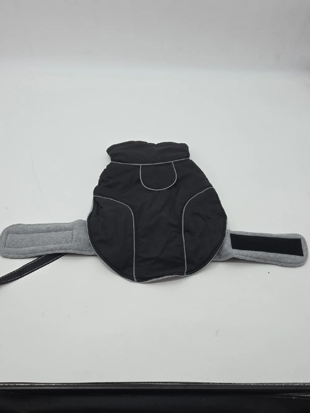 Premium Black Dog Coat with Faux Fur Collar